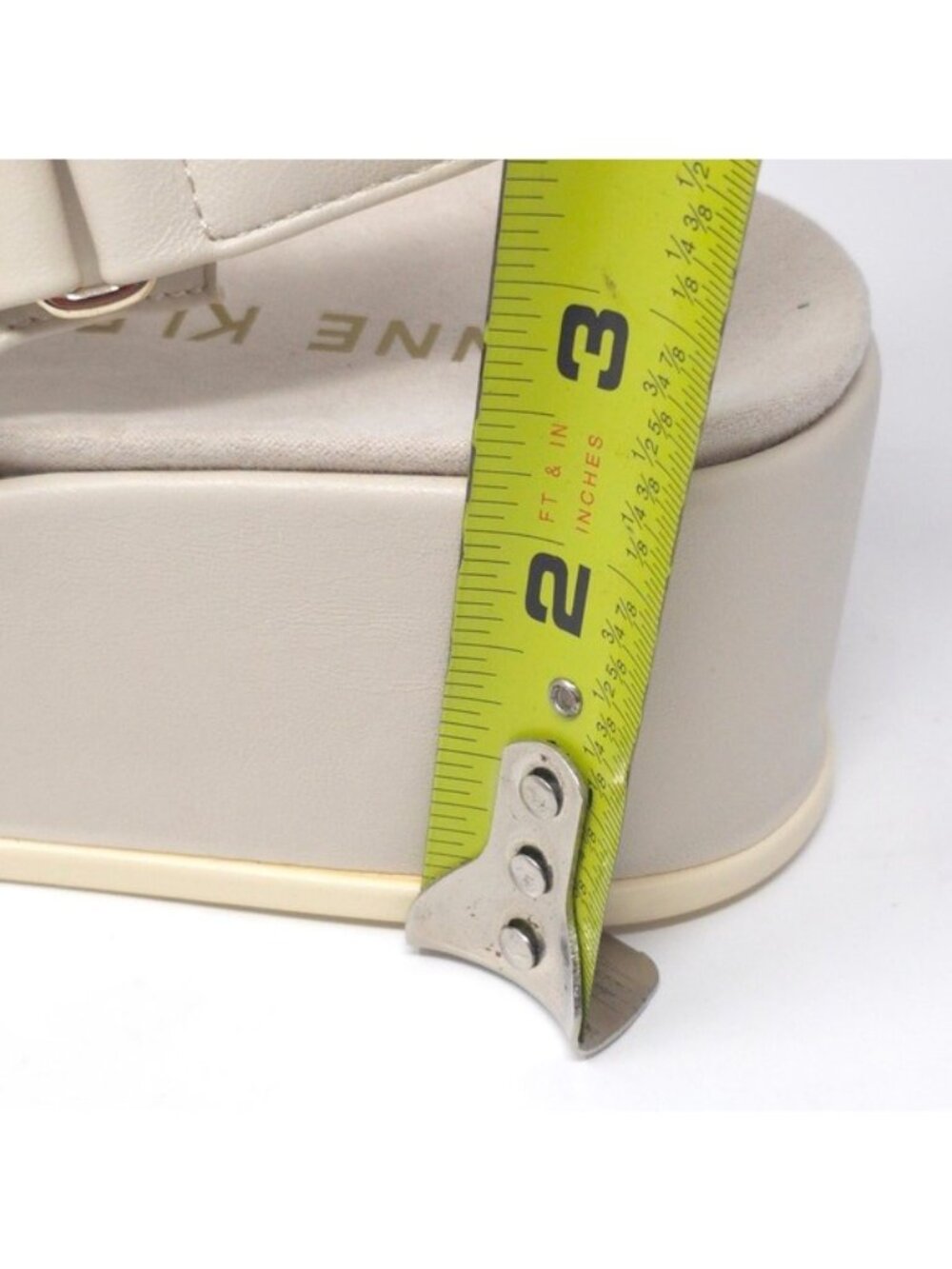 Anne Klein Akverse Off White Sandals Women’s 9M - Picture 8 of 10